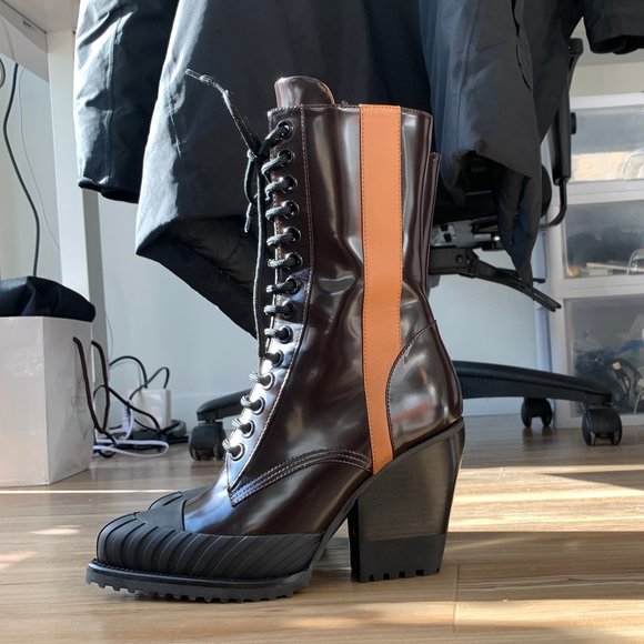 Chloe Rylee Deep Brown Burgundy Boot - Picture 2 of 8